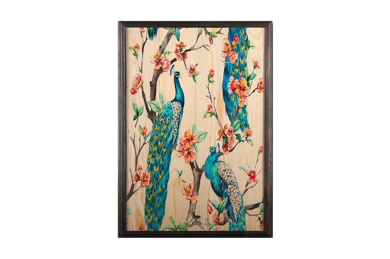 Dekorativ indrammet maleri  35x50 cm - Flerfarvet - Boligtilbehør - Billeder & kunst - Billeder på lærred