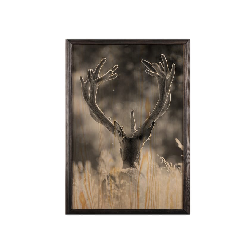 Dekorativ indrammet maleri  35x50 cm - Flerfarvet - Boligtilbehør - Billeder & kunst - Billeder på lærred