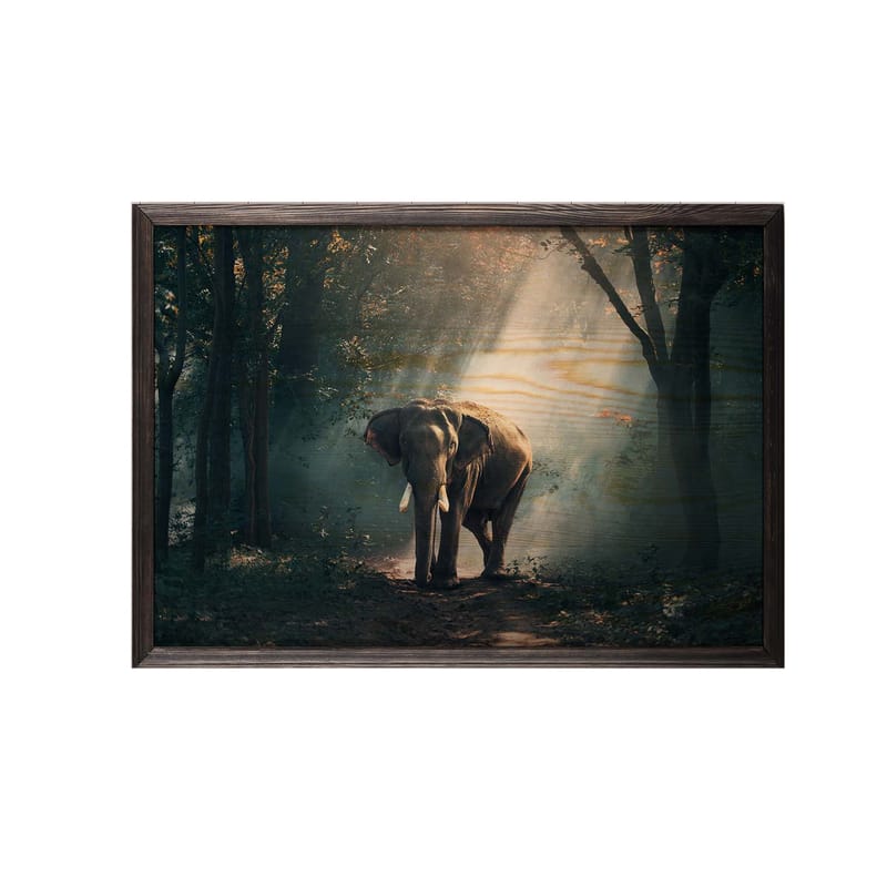 Dekorativ indrammet maleri  35x50 cm - Flerfarvet - Boligtilbehør - Billeder & kunst - Billeder på lærred