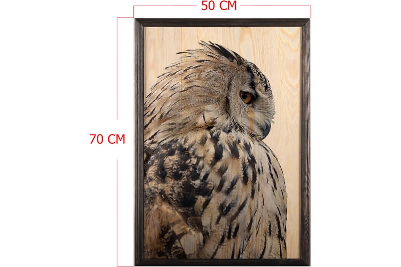 Dekorativ indrammet maleri  50x70 cm - Flerfarvet - Boligtilbehør - Billeder & kunst - Billeder på lærred