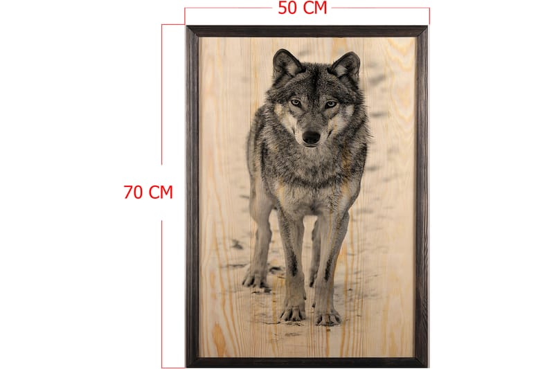 Dekorativ indrammet maleri  50x70 cm - Flerfarvet - Boligtilbehør - Billeder & kunst - Billeder på lærred