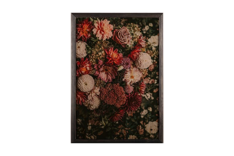 Dekorativ indrammet maleri  50x70 cm - Flerfarvet - Boligtilbehør - Billeder & kunst - Billeder på lærred