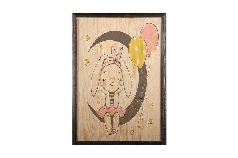 Dekorativ indrammet maleri  50x70 cm - Flerfarvet - Boligtilbehør - Billeder & kunst - Billeder på lærred