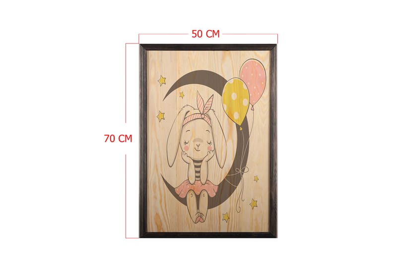 Dekorativ indrammet maleri  50x70 cm - Flerfarvet - Boligtilbehør - Billeder & kunst - Billeder på lærred