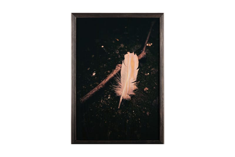 Dekorativ indrammet maleri  50x70 cm - Flerfarvet - Boligtilbehør - Billeder & kunst - Billeder på lærred