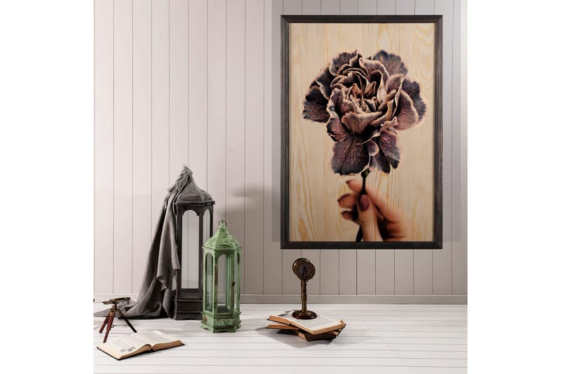 Dekorativ indrammet maleri  50x70 cm - Flerfarvet - Boligtilbehør - Billeder & kunst - Billeder på lærred