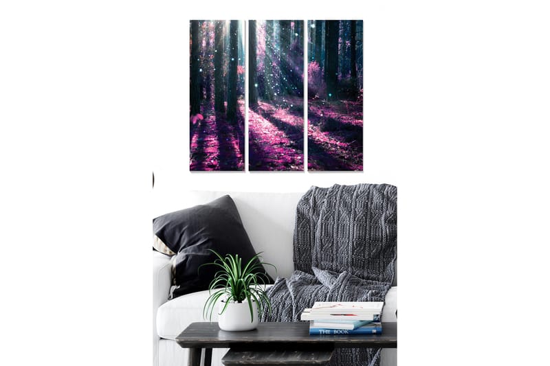 Dekorativ MDF-maleri 3-Dele 20x50 cm - Flerfarvet - Boligtilbehør - Billeder & kunst - Billeder på lærred
