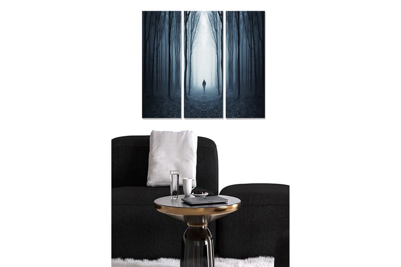 Dekorativ MDF-maleri 3-Dele 20x50 cm - Flerfarvet - Boligtilbehør - Billeder & kunst - Billeder på lærred