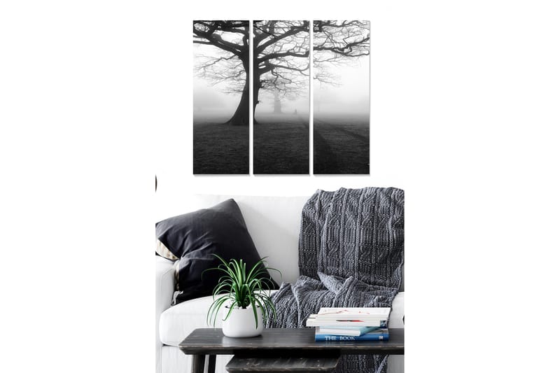 Dekorativ MDF-maleri 3-Dele 20x50 cm - Flerfarvet - Boligtilbehør - Billeder & kunst - Billeder på lærred