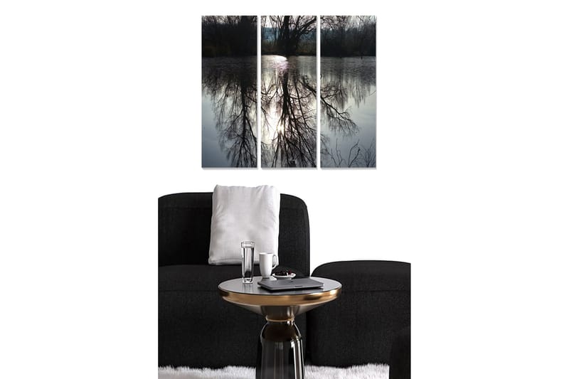 Dekorativ MDF-maleri 3-Dele 20x50 cm - Flerfarvet - Boligtilbehør - Billeder & kunst - Billeder på lærred