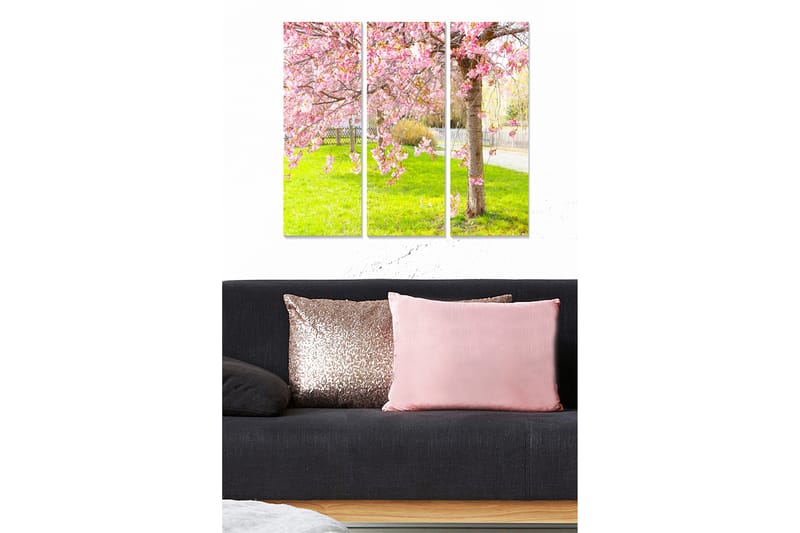 Dekorativ MDF-maleri 3-Dele 20x50 cm - Flerfarvet - Boligtilbehør - Billeder & kunst - Billeder på lærred