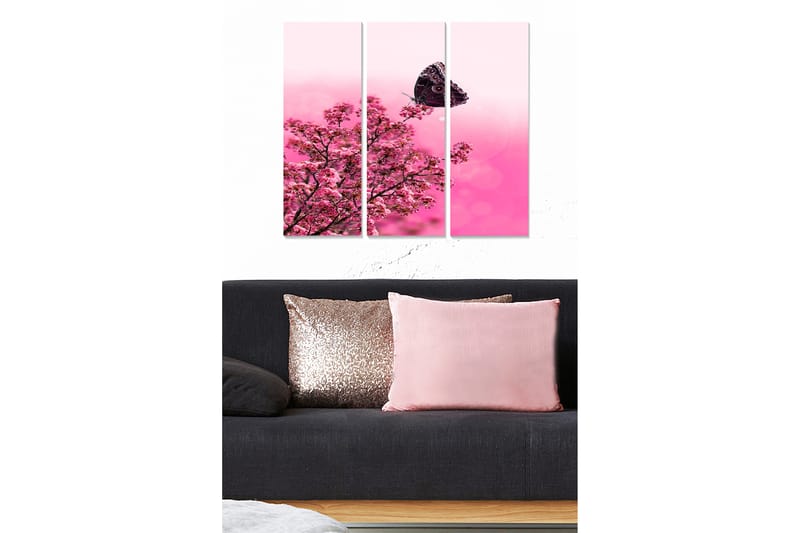 Dekorativ MDF-maleri 3-Dele 20x50 cm - Flerfarvet - Boligtilbehør - Billeder & kunst - Billeder på lærred