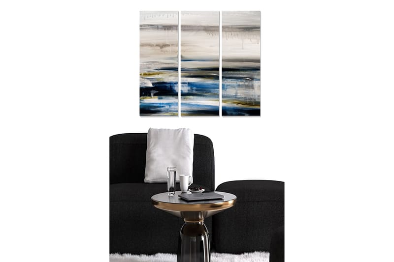 Dekorativ MDF-maleri 3-Dele 20x50 cm - Flerfarvet - Boligtilbehør - Billeder & kunst - Billeder på lærred