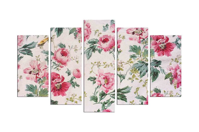 Dekorativ MDF-maleri 5-Dele 20x60 cm, Flerfarvet