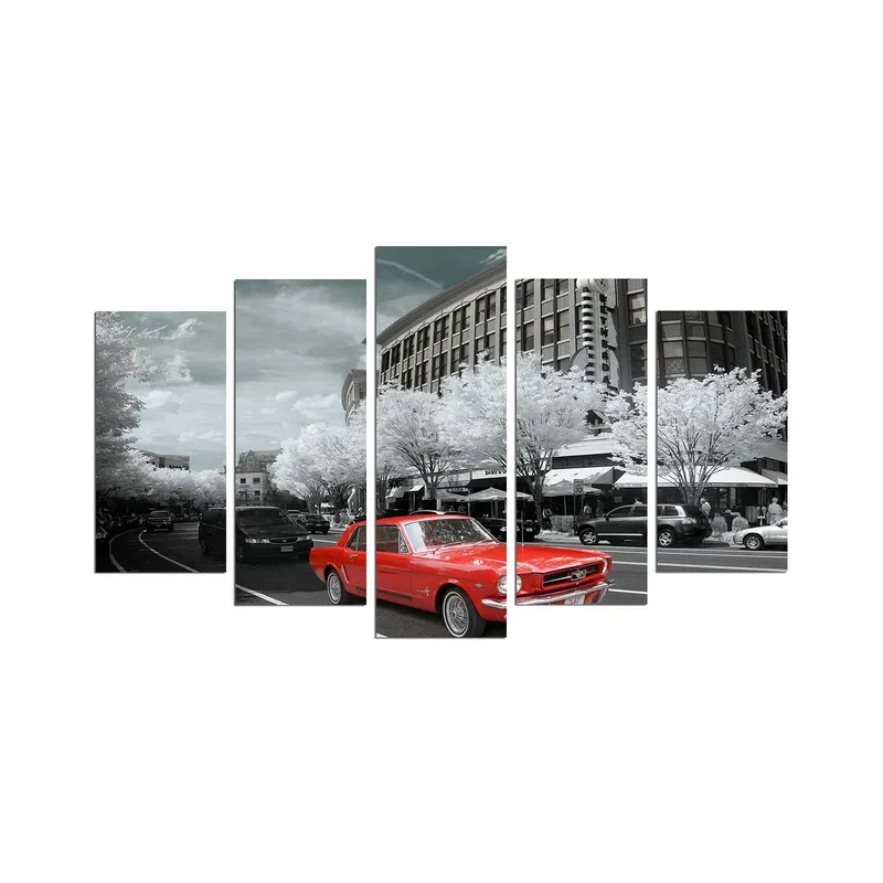 Dekorativ MDF-maleri 5-Dele 20x60 cm, Flerfarvet