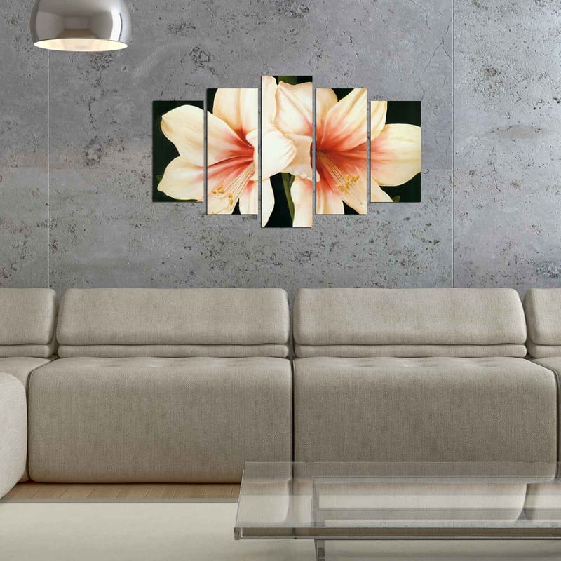 Dekorativ MDF-maleri 5-Dele 20x60 cm - Flerfarvet - Boligtilbehør - Billeder & kunst - Billeder på lærred
