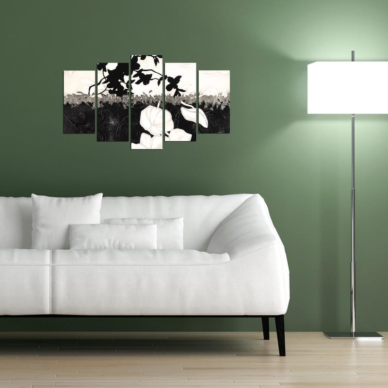 Dekorativ MDF-maleri 5-Dele 20x60 cm - Flerfarvet - Boligtilbehør - Billeder & kunst - Billeder på lærred