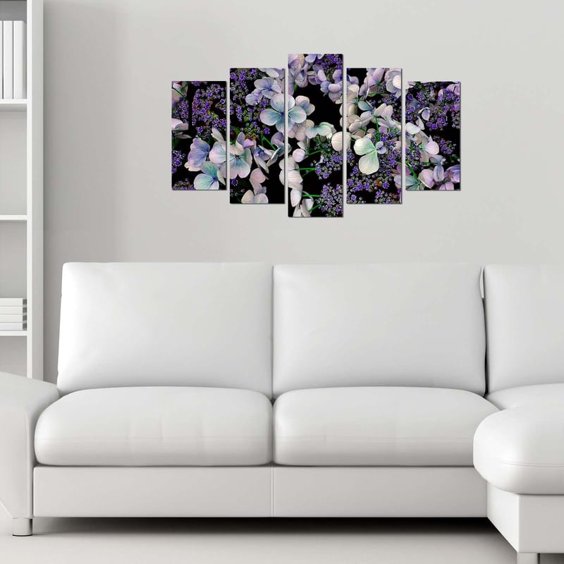 Dekorativ MDF-maleri 5-Dele 20x60 cm - Flerfarvet - Boligtilbehør - Billeder & kunst - Billeder på lærred
