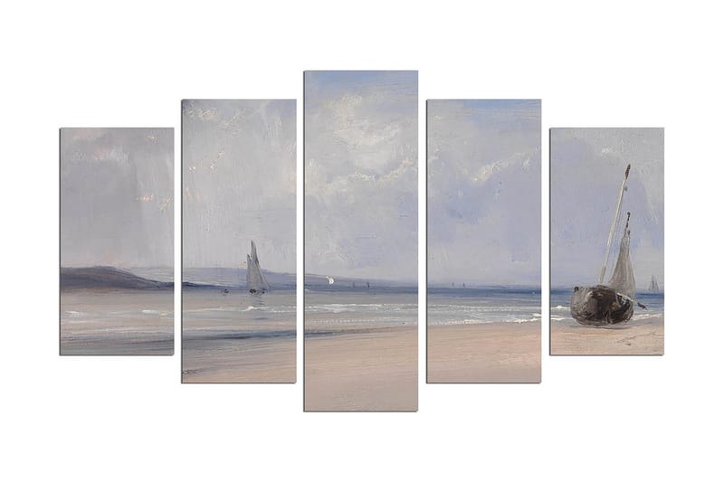 Dekorativ MDF-maleri 5-Dele 20x60 cm - Flerfarvet - Boligtilbehør - Billeder & kunst - Billeder på lærred