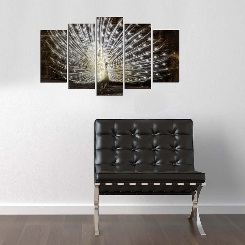 Dekorativ MDF-maleri 5-Dele 20x60 cm - Flerfarvet - Boligtilbehør - Billeder & kunst - Billeder på lærred