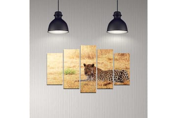 Dekorativ MDF-maleri 5-Dele 20x60 cm - Flerfarvet - Boligtilbehør - Billeder & kunst - Billeder på lærred