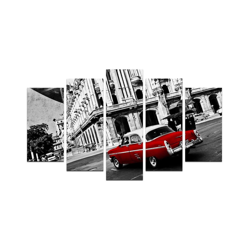 Dekorativ MDF-maleri 5-Dele 20x60 cm, Flerfarvet