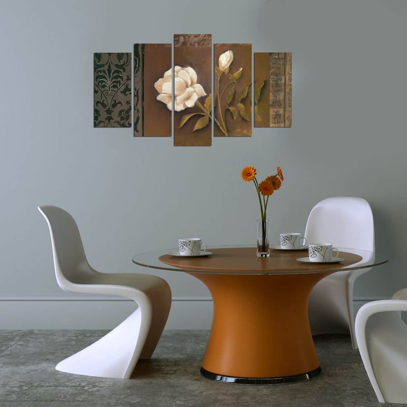 Dekorativ MDF-maleri 5-Dele 20x60 cm - Flerfarvet - Boligtilbehør - Billeder & kunst - Billeder på lærred