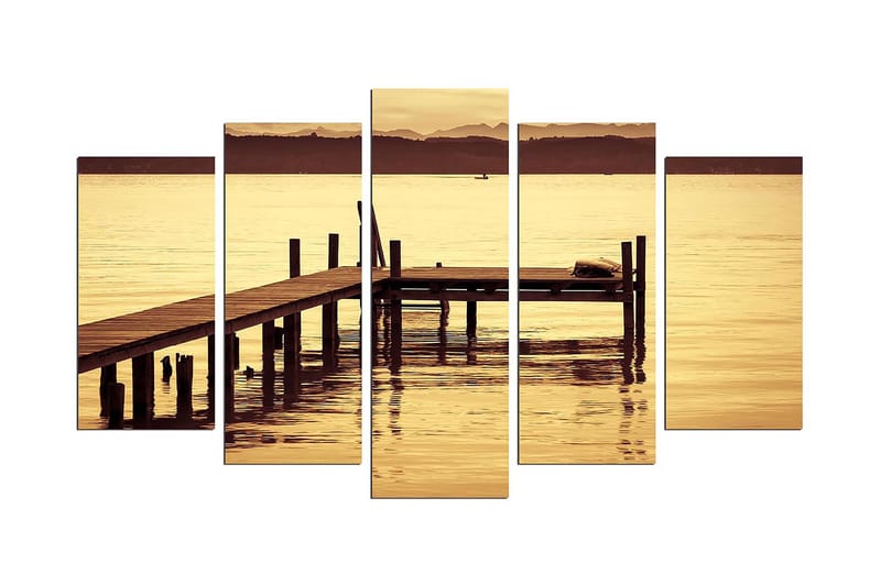 Dekorativ MDF-maleri 5-Dele 20x60 cm, Flerfarvet