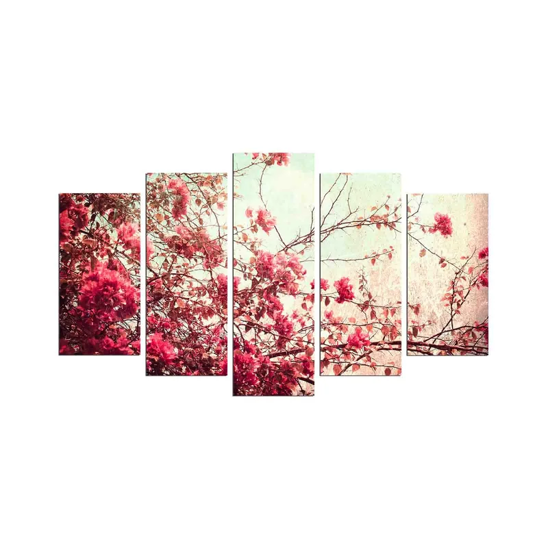 Dekorativ MDF-maleri 5-Dele 20x60 cm, Flerfarvet