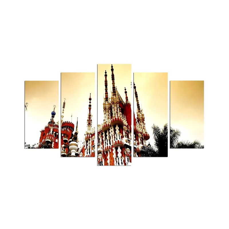 Dekorativ MDF-maleri 5-Dele 20x60 cm, Flerfarvet