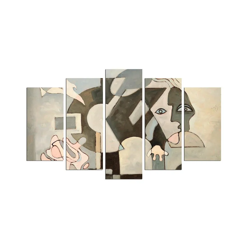 Dekorativ MDF-maleri 5-Dele 20x60 cm, Flerfarvet