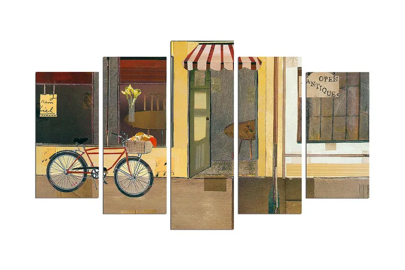 Dekorativ MDF-maleri 5-Dele 20x60 cm, Flerfarvet