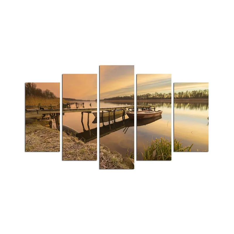 Dekorativ MDF-maleri 5-Dele 20x60 cm, Flerfarvet