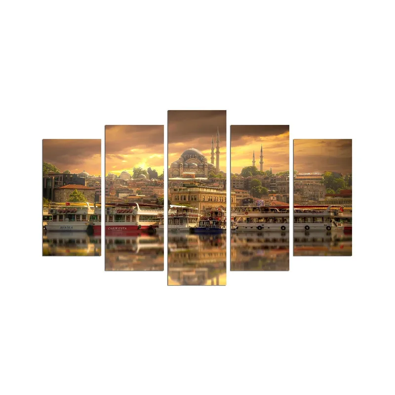 Dekorativ MDF-maleri 5-Dele 20x60 cm, Flerfarvet