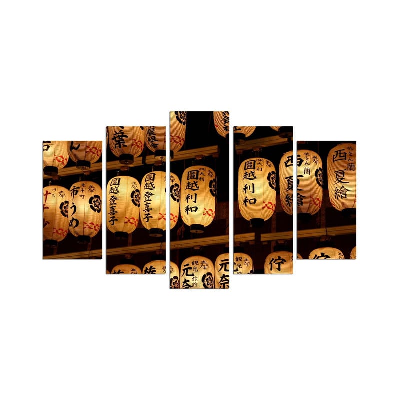 Dekorativ MDF-maleri 5-Dele 20x60 cm, Flerfarvet