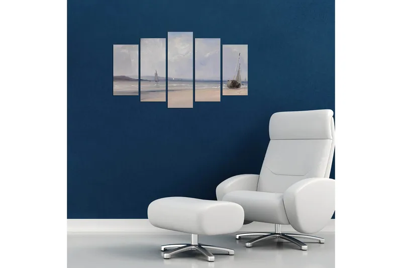 Dekorativ MDF-maleri 5-Dele 20x60 cm - Flerfarvet - Boligtilbehør - Billeder & kunst - Billeder på lærred