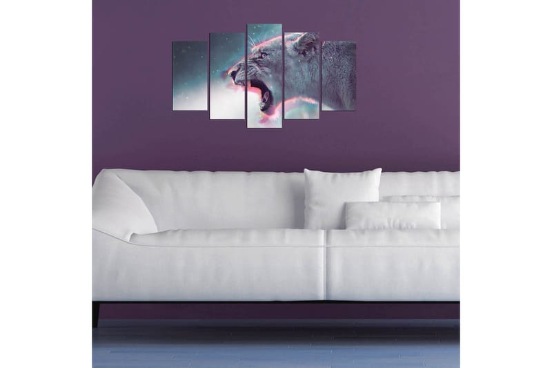 Dekorativ MDF-maleri 5-Dele 20x60 cm - Flerfarvet - Boligtilbehør - Billeder & kunst - Billeder på lærred