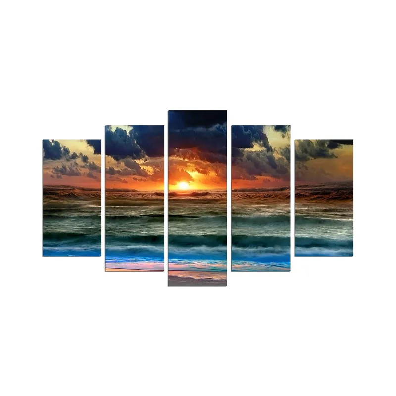 Dekorativ MDF-maleri 5-Dele 20x60 cm, Flerfarvet
