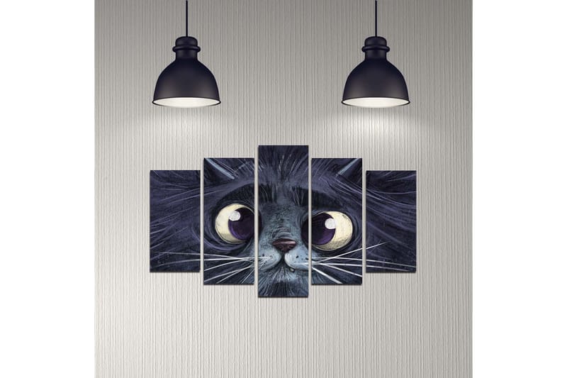 Dekorativ MDF-maleri 5-Dele 20x60 cm - Flerfarvet - Boligtilbehør - Billeder & kunst - Billeder på lærred