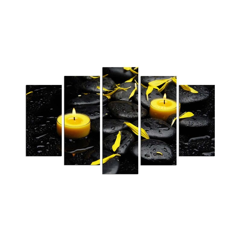 Dekorativ MDF-maleri 5-Dele 20x60 cm, Flerfarvet