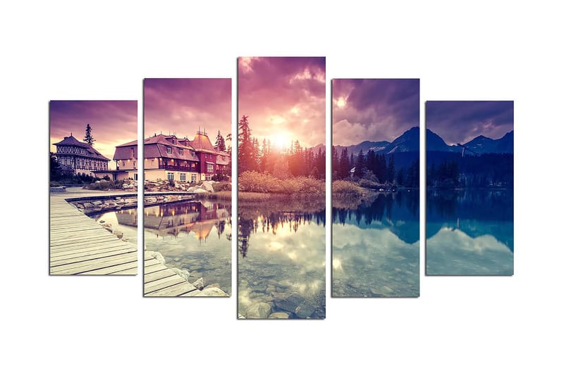 Dekorativ MDF-maleri 5-Dele 20x60 cm, Flerfarvet