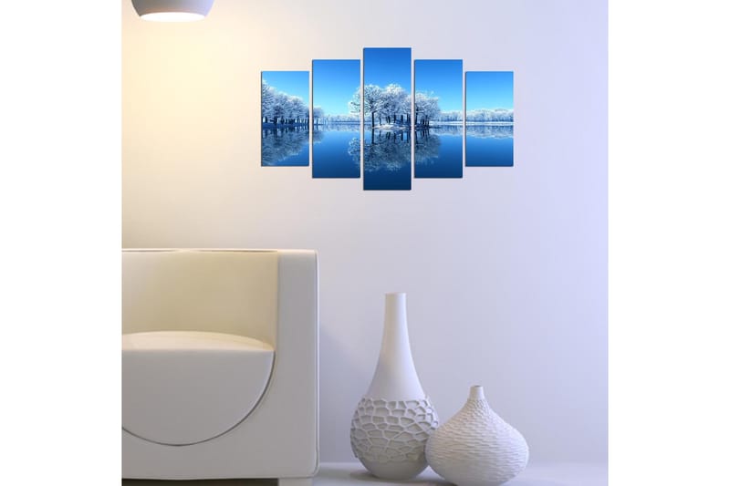 Dekorativ MDF-maleri 5-Dele 20x60 cm - Flerfarvet - Boligtilbehør - Billeder & kunst - Billeder på lærred