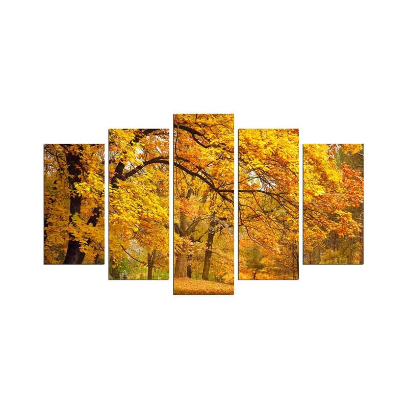 Dekorativ MDF-maleri 5-Dele 20x60 cm, Flerfarvet