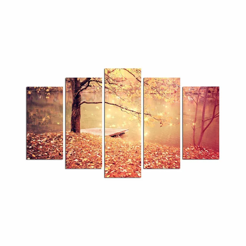 Dekorativ MDF-maleri 5-Dele 20x60 cm, Flerfarvet