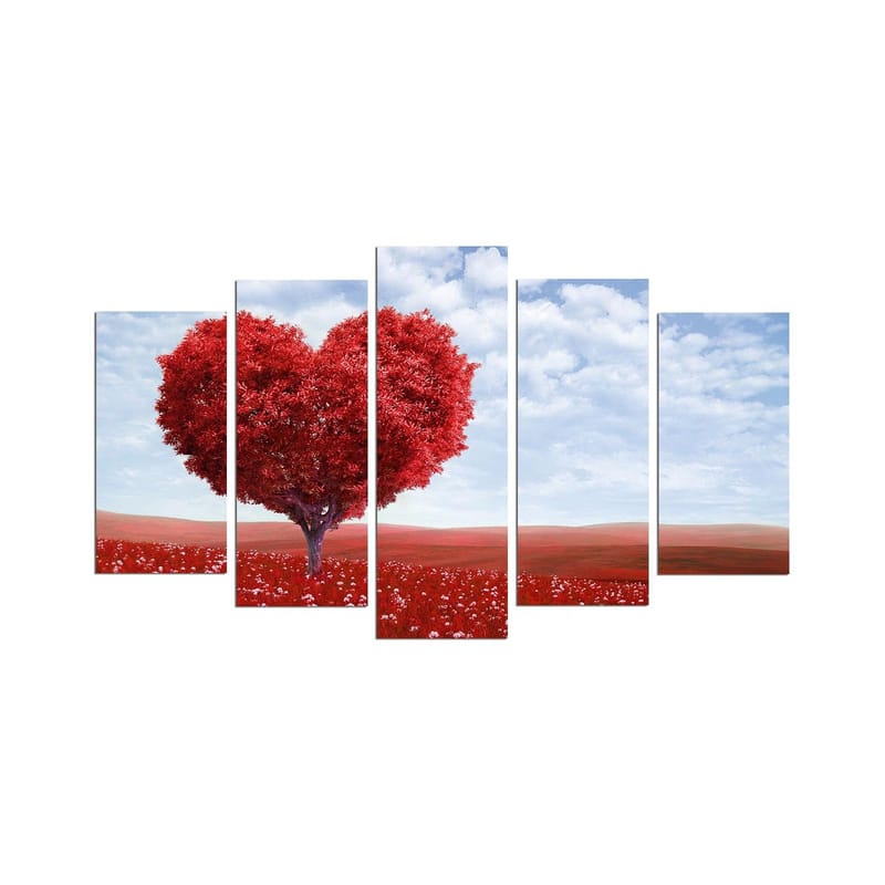 Dekorativ MDF-maleri 5-Dele 20x60 cm, Flerfarvet