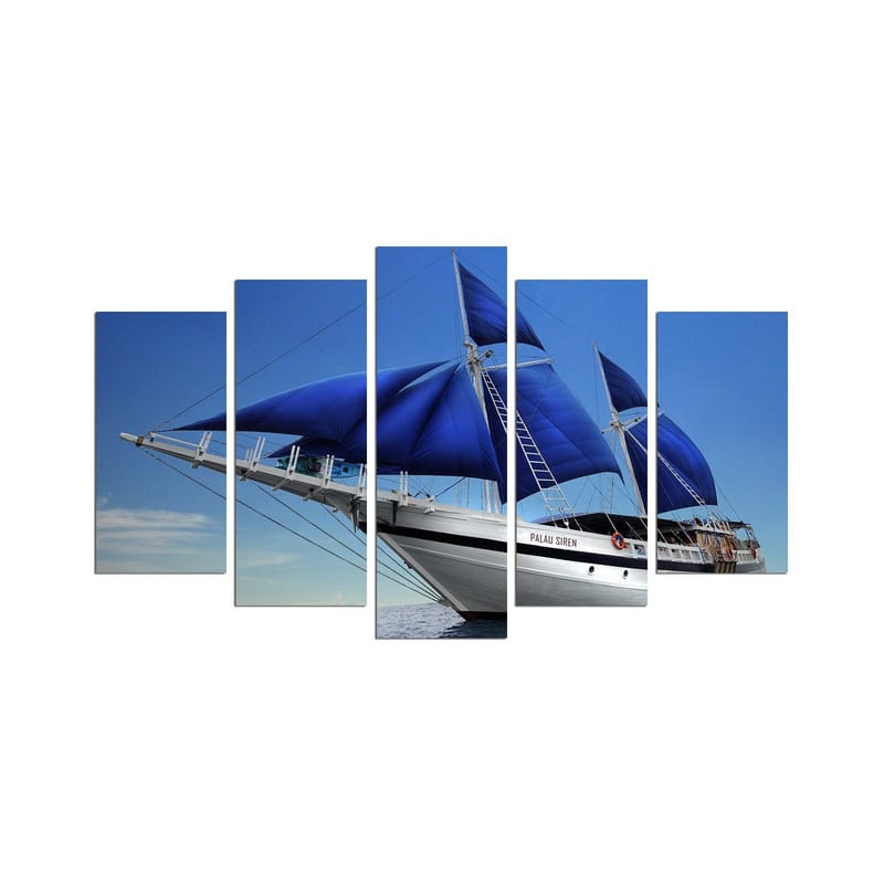 Dekorativ MDF-maleri 5-Dele 20x60 cm, Flerfarvet