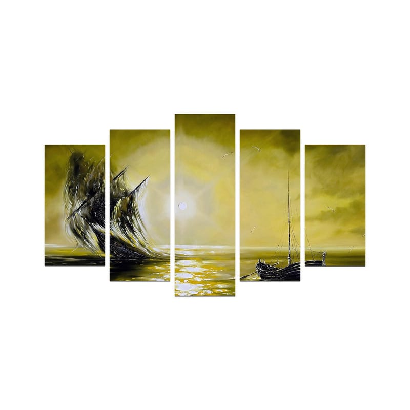 Dekorativ MDF-maleri 5-Dele 20x60 cm, Flerfarvet