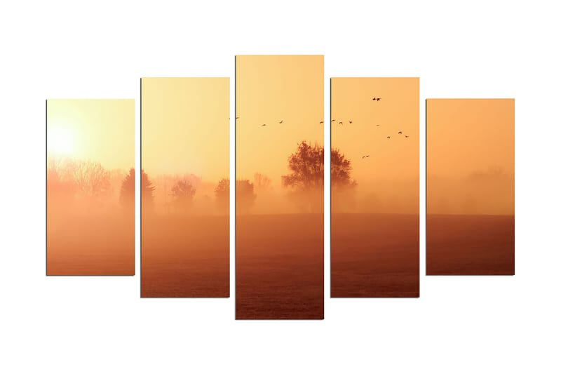 Dekorativ MDF-maleri 5-Dele 20x60 cm, Flerfarvet
