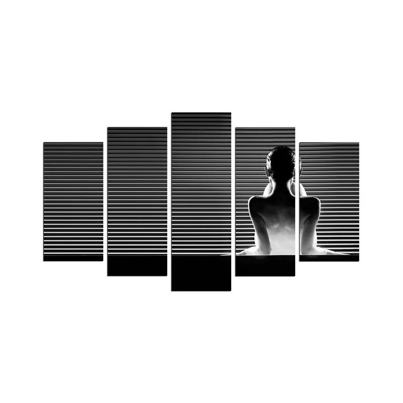 Dekorativ MDF-maleri 5-Dele 20x60 cm, Flerfarvet