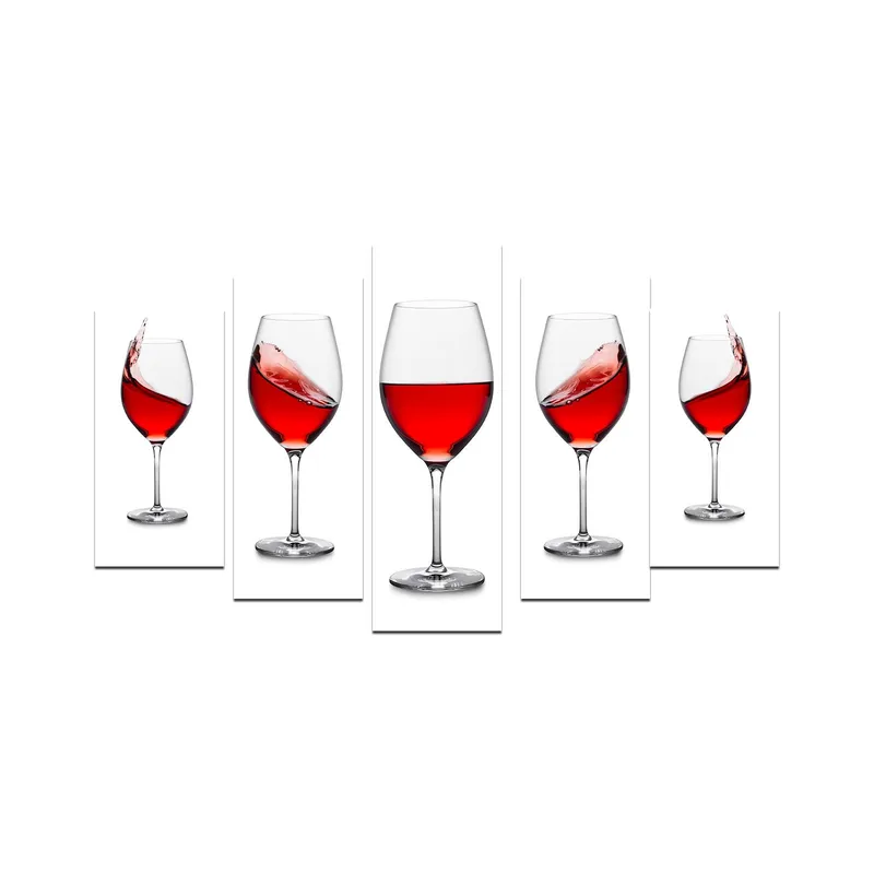 Dekorativ MDF-maleri 5-Dele 20x60 cm, Flerfarvet